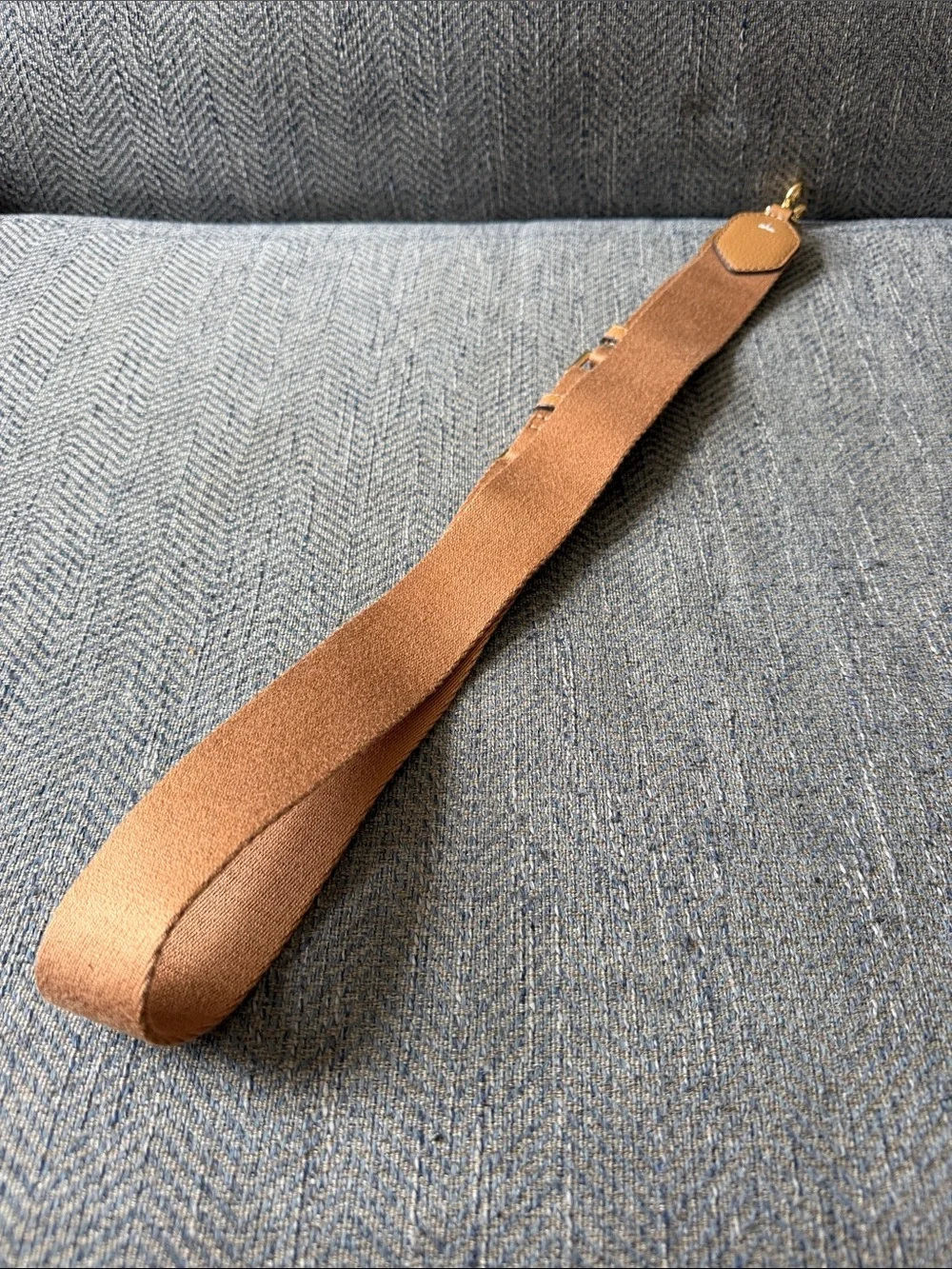 Tory Burch Brown Canvas Leather Trim Replacement Strap